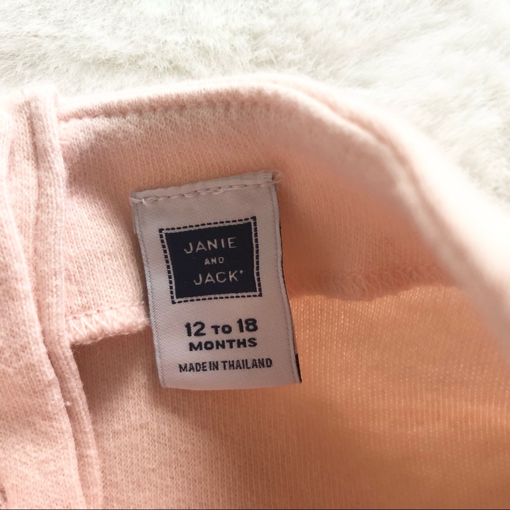 JANIE AND JACK PINK SHIRT w/ BOW & TWEED LINED SKIRT - Picture 3 of 12
